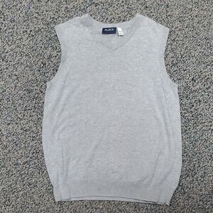 The Children's Place Gray V-Neck Sweater Vest